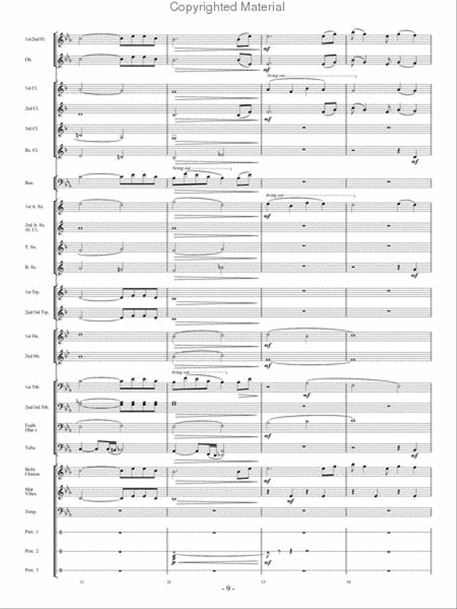 In His Grace In His Grace Concert Band scores gallery preview page 8