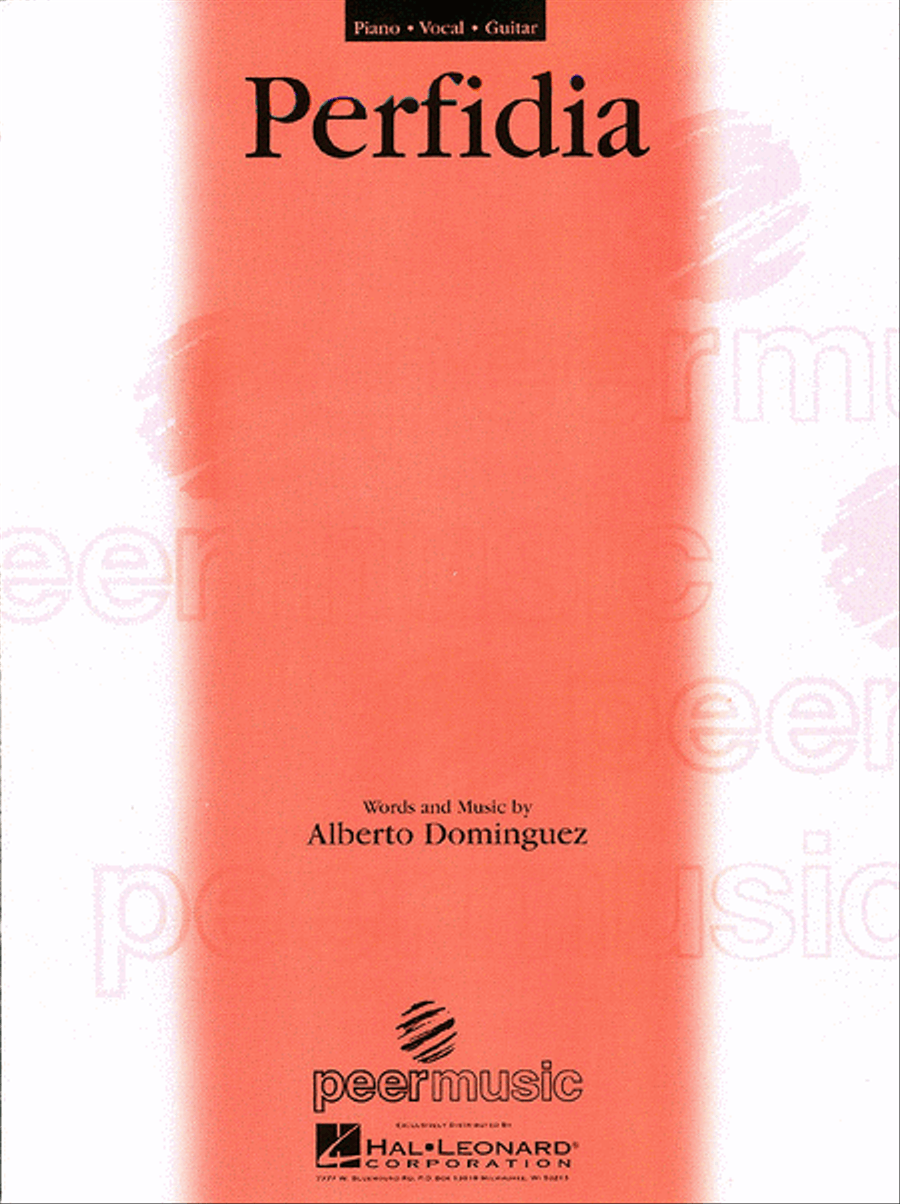 Perfidia Perfidia Piano, Vocal, Guitar scores gallery preview page 1