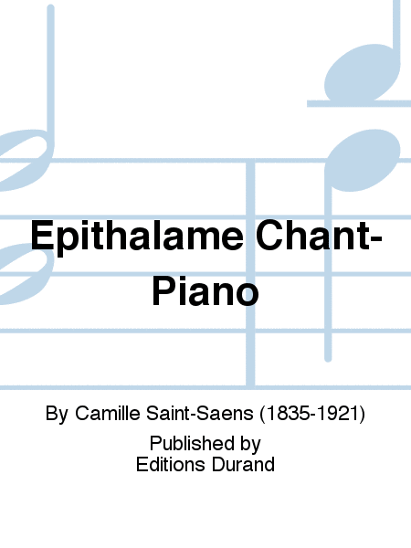 Epithalame Chant-Piano