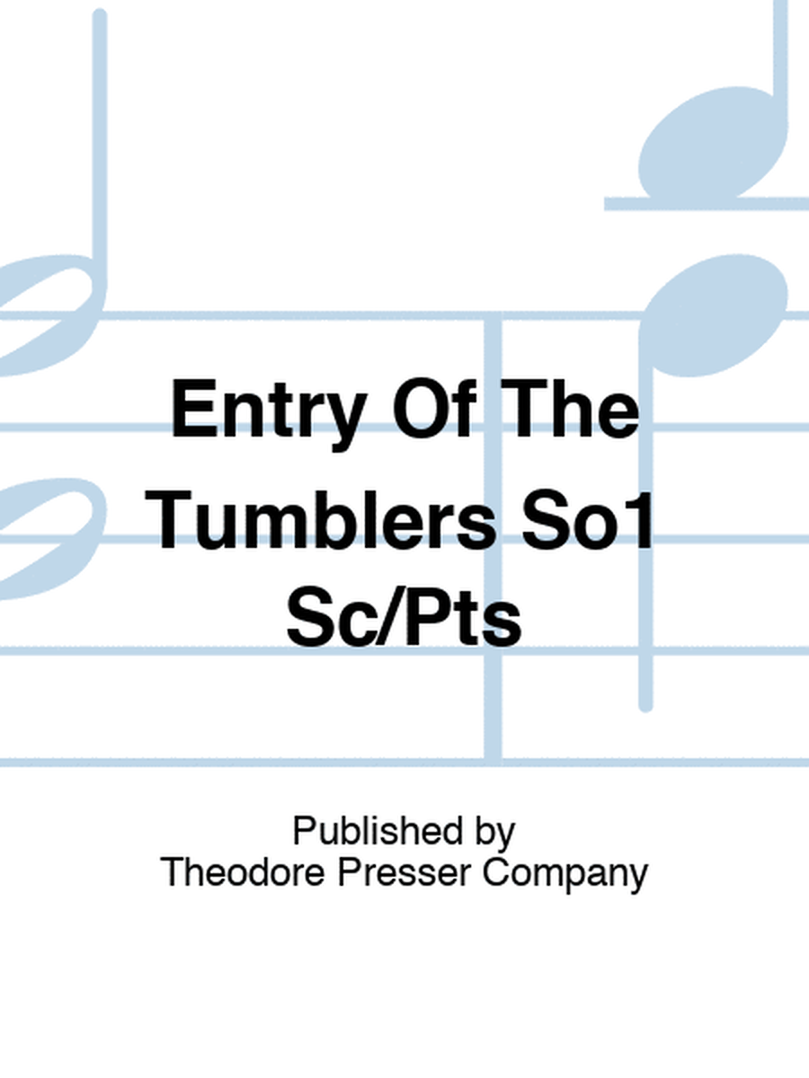 Entry Of The Tumblers So1 Sc/Pts