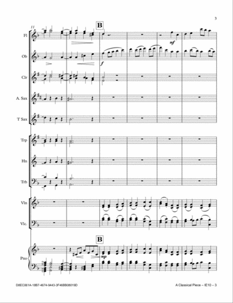 A Classical Piece Full Orchestra scores gallery preview page 3