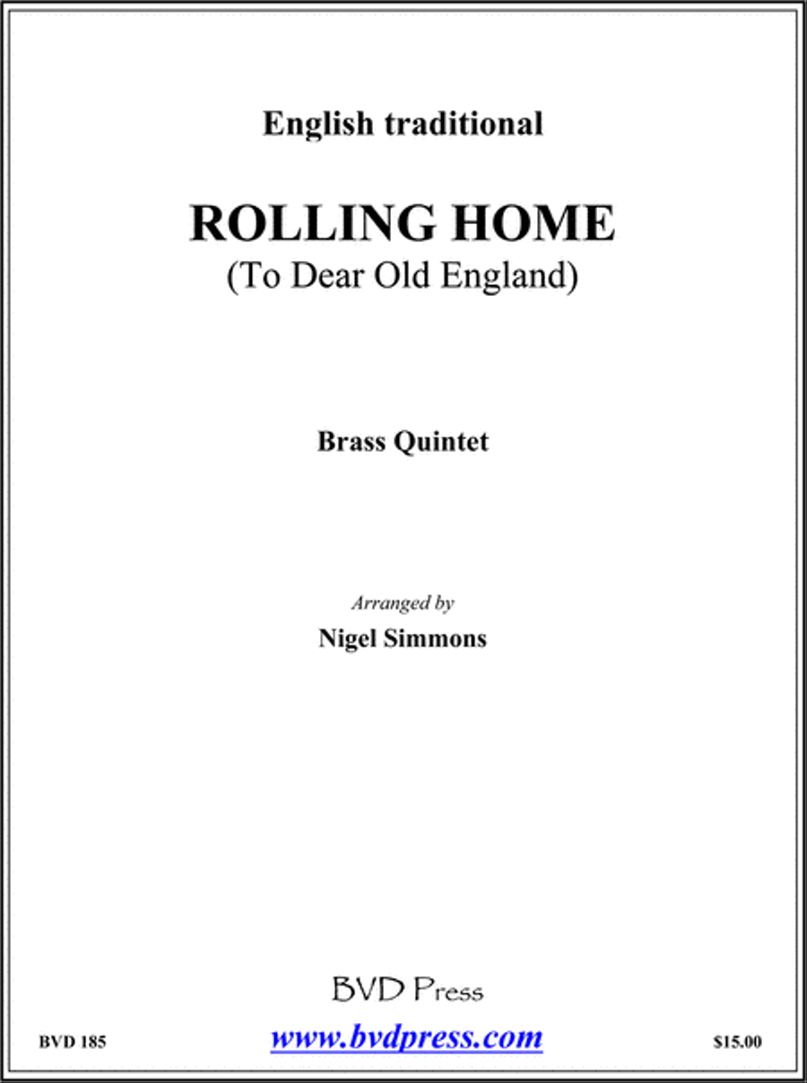 Rolling Home Brass Quintet scores gallery preview page 1