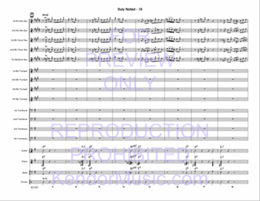 Duly Noted Duly Noted Jazz Ensemble scores gallery preview page 11