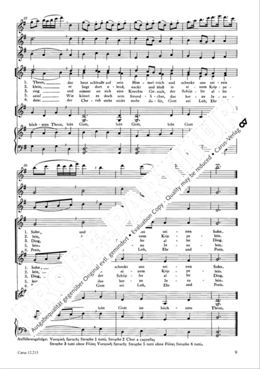 Four Christmas Concerts (Vier Weihnachtskonzerte) Score scores gallery preview page 10