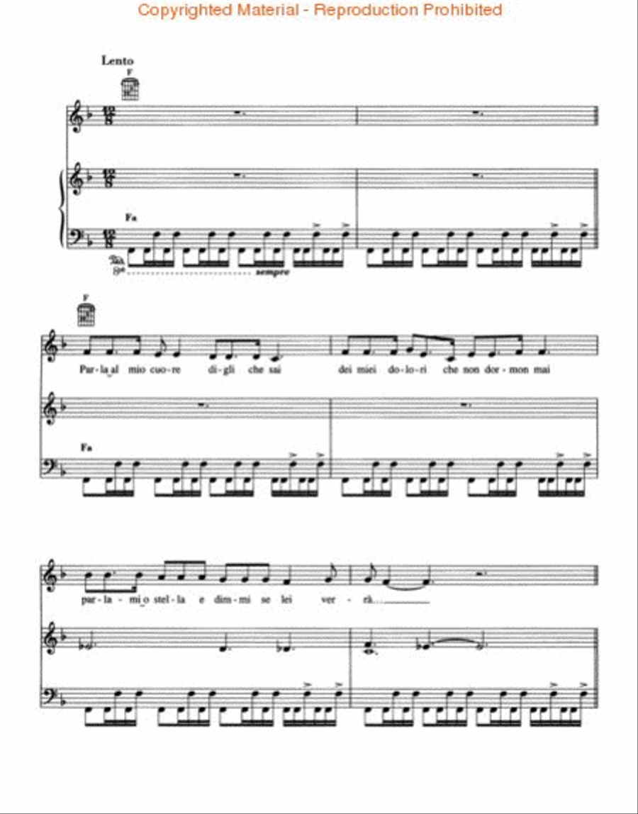 Andrea Bocelli - Andrea Andrea Bocelli - Andrea Piano, Vocal, Guitar scores gallery preview page 2