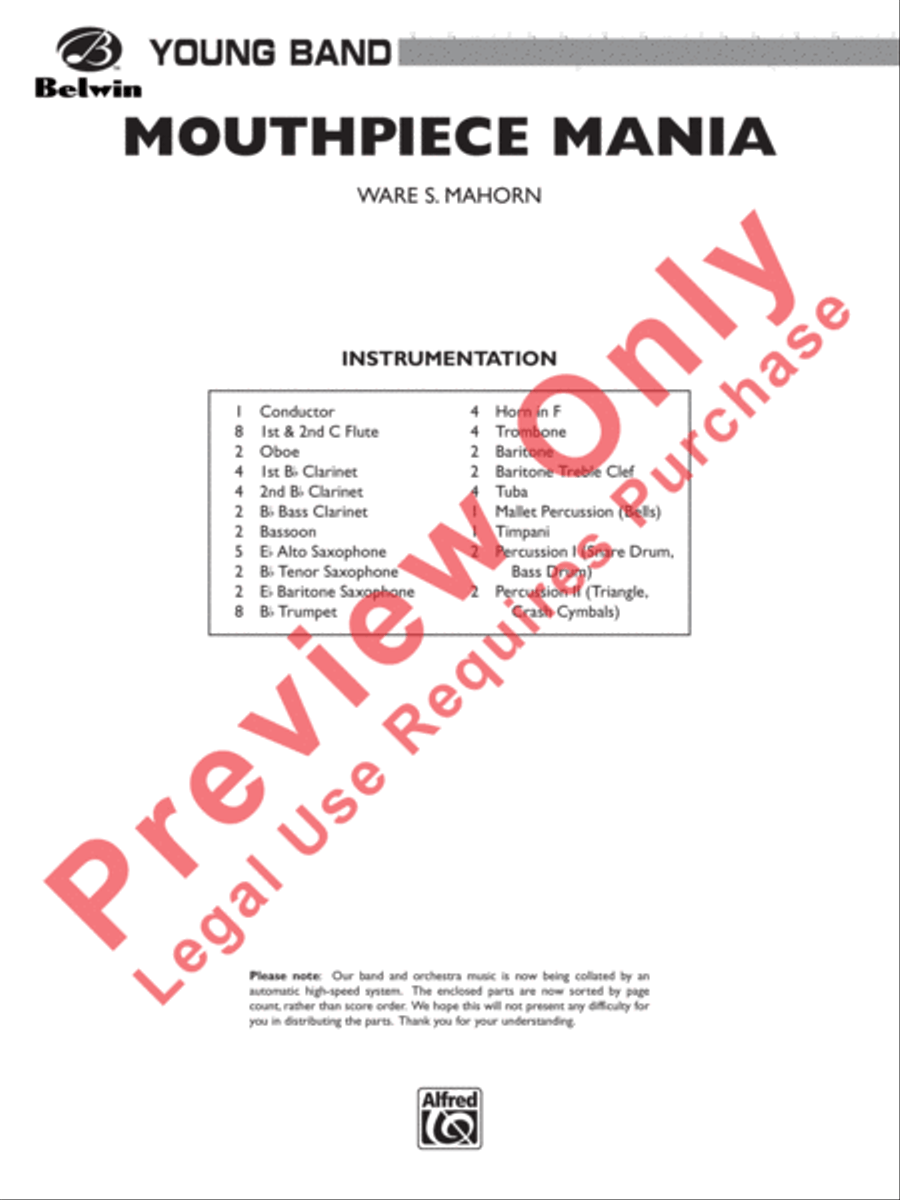 Mouthpiece Mania Concert Band scores gallery preview page 2