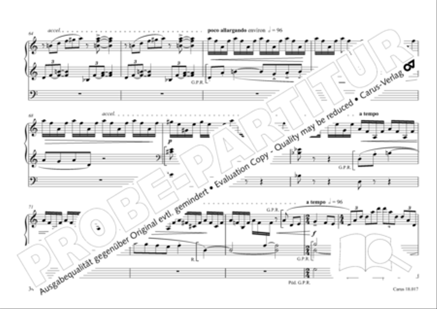 Tournemire: Funf Improvisationen fur Orgel solo Organ Solo scores gallery preview page 34