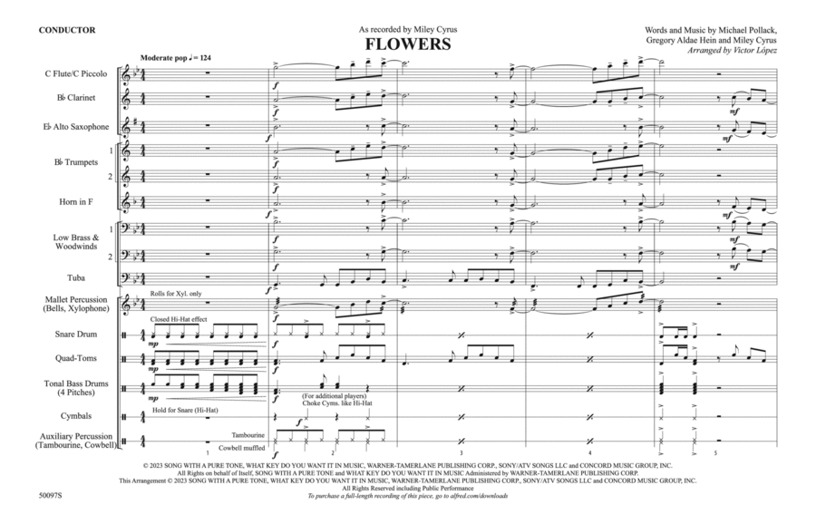 Flowers: Score