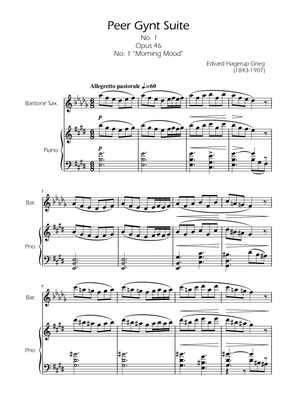 Morning Mood - Baritone Sax Solo w/ Piano
