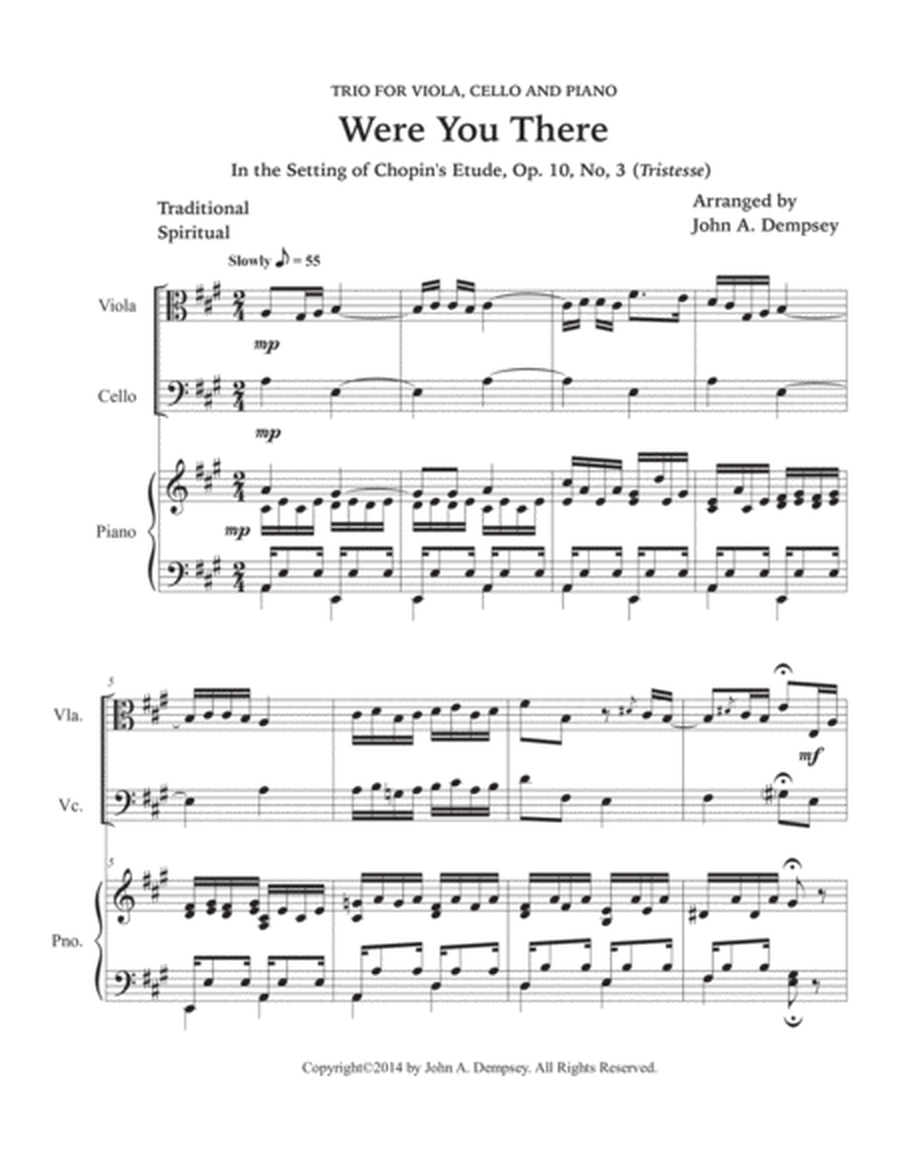 Were You There (Trio for Viola, Cello and Piano) image number null