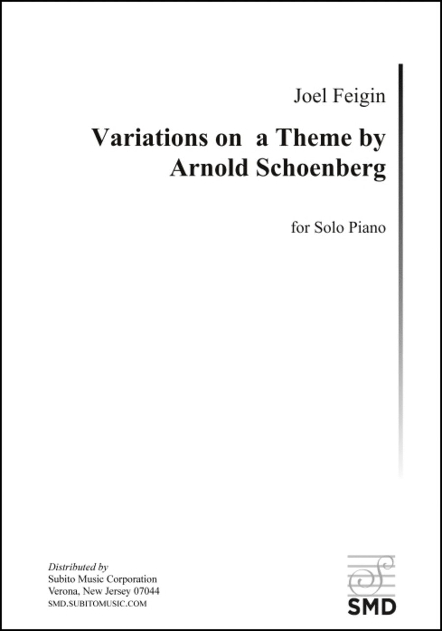 Variations on a Theme by Arnold Schoenberg
