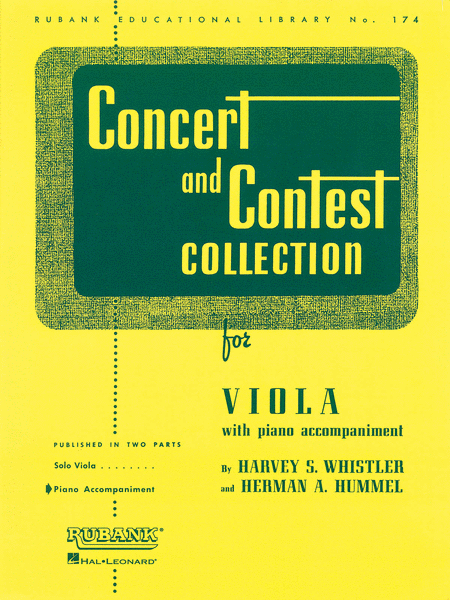 Concert and Contest Collections  - Viola (Piano Accompaniment Part)