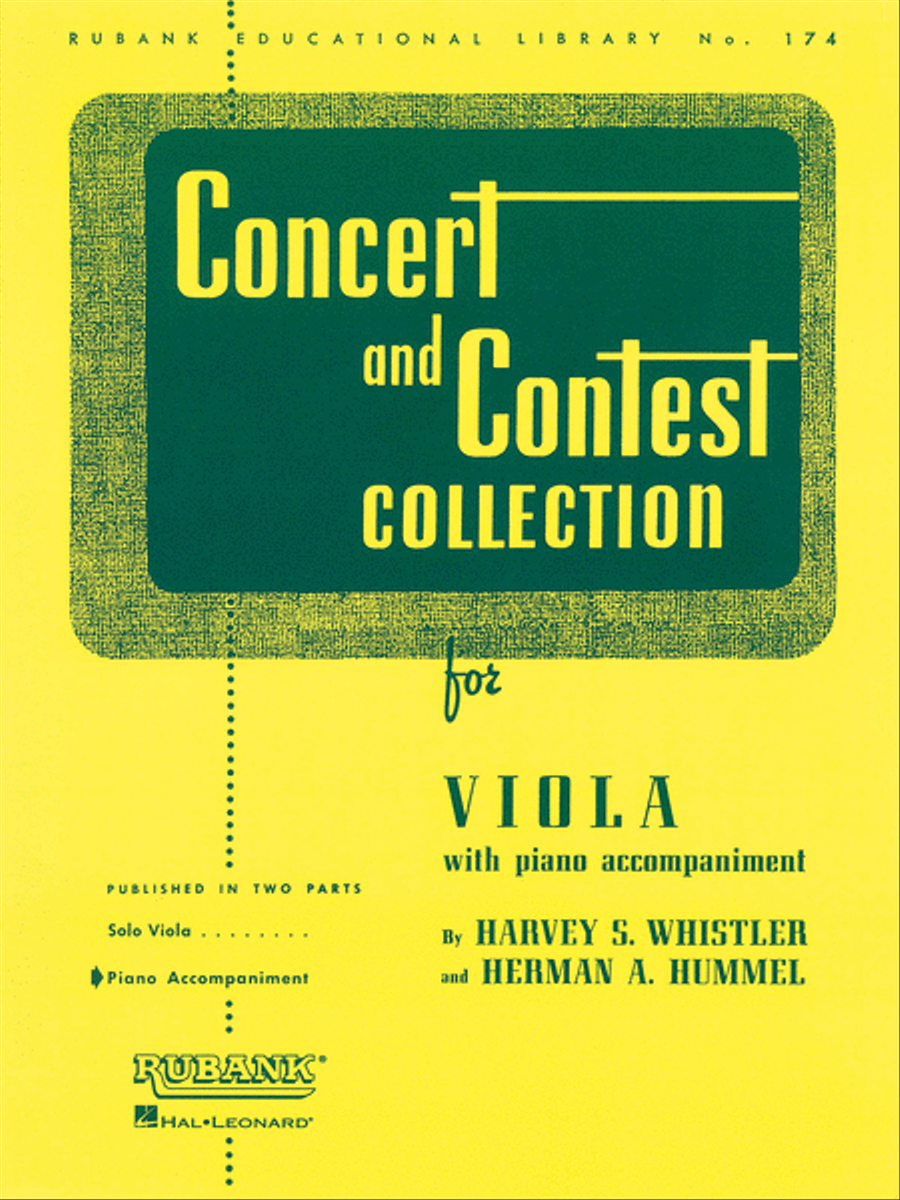 Concert and Contest Collection for Viola