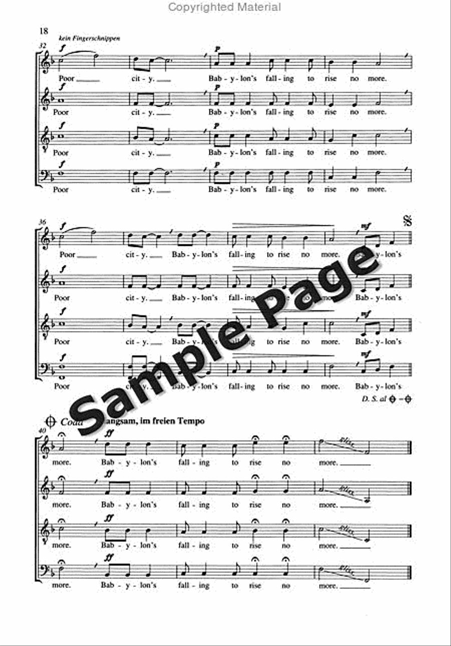 Spirituals And Gospels,4 Ch.sc 4-Part scores gallery preview page 19