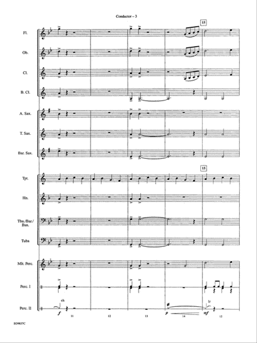 The Rings of Saturn: Score Concert Band scores gallery preview page 5