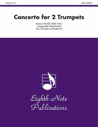 Book cover for Concerto for 2 Trumpets