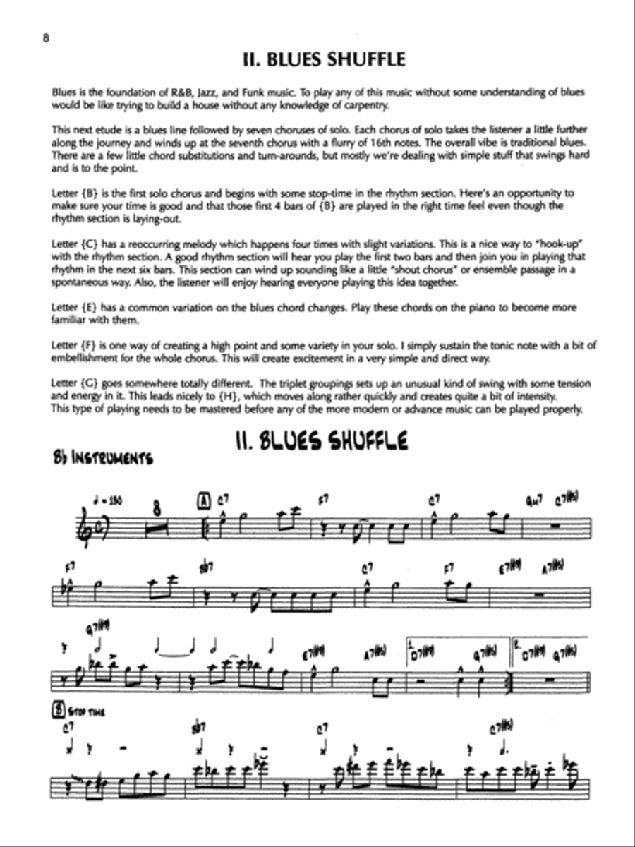 14 Blues & Funk Etudes 14 Blues & Funk Etudes Clarinet scores gallery preview page 3