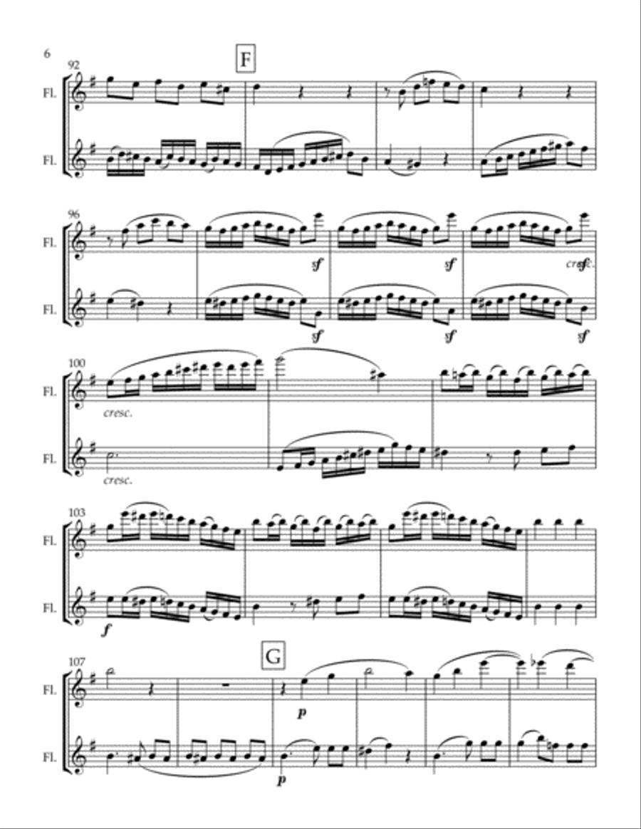 Duos Concertans Movement 1 Flute Duet scores gallery preview page 6