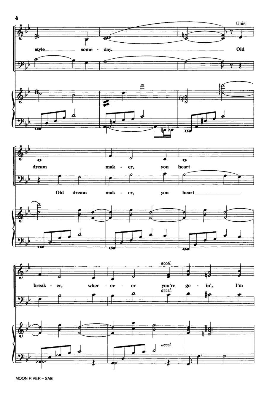 Moon River 3-Part scores gallery preview page 2
