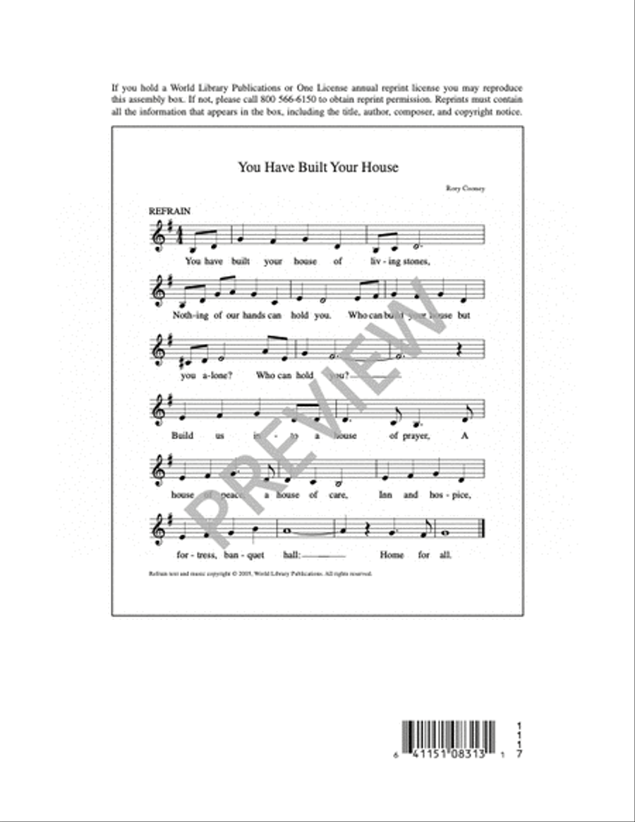 You Have Built Your House 4-Part scores gallery preview page 15
