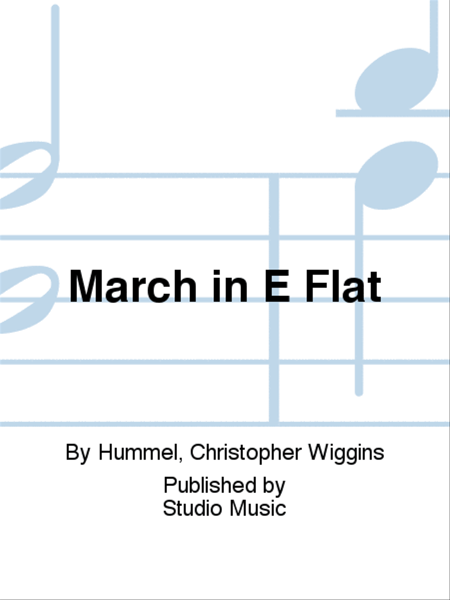 March in E Flat March in E Flat Concert Band scores gallery preview page 1