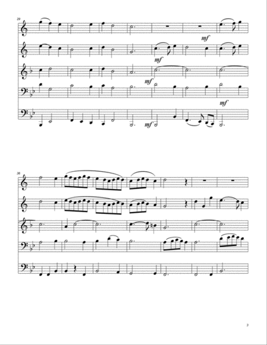 Prelude and Air Prelude and Air Brass Ensemble scores gallery preview page 4