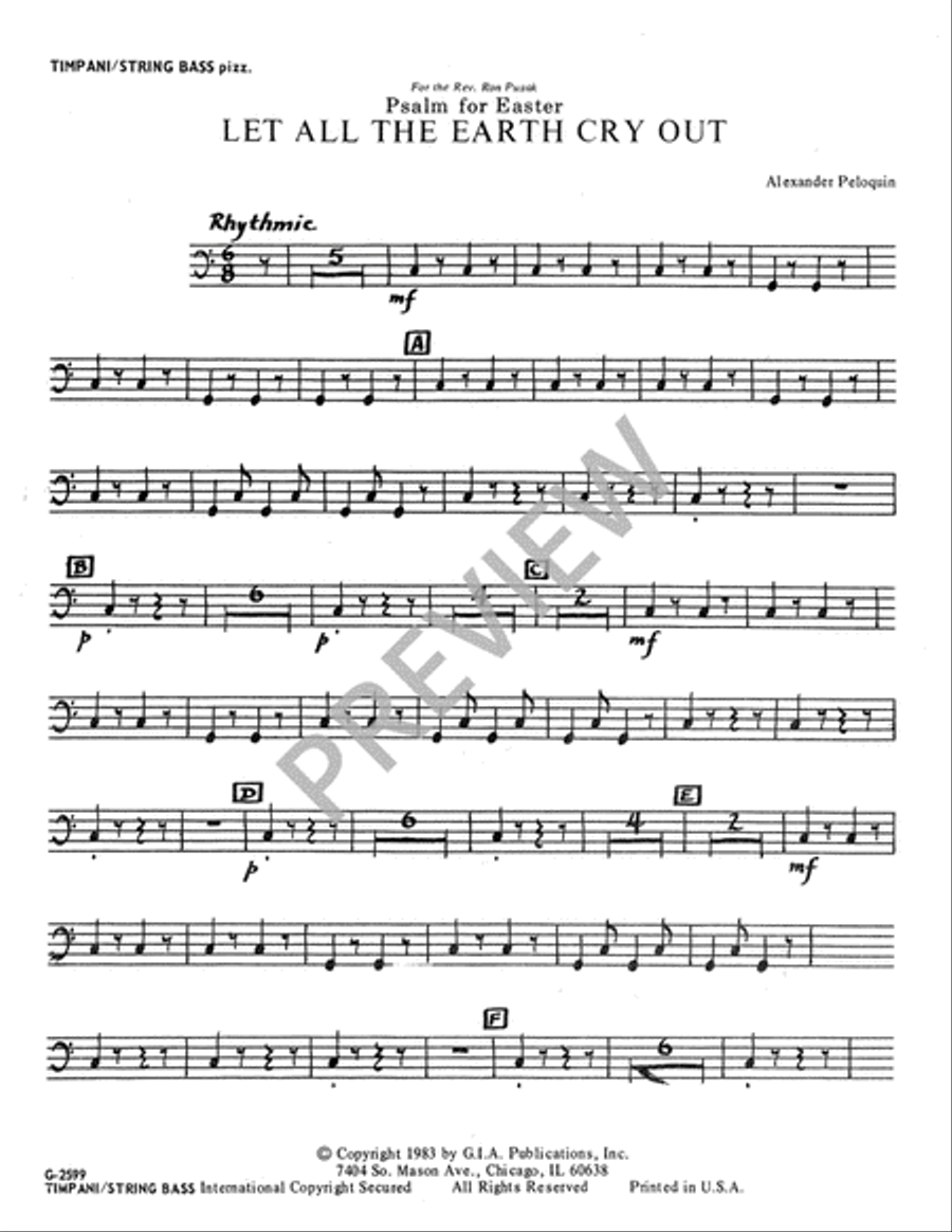 Let All the Earth Cry Out - Instrument edition Trumpet scores gallery preview page 5