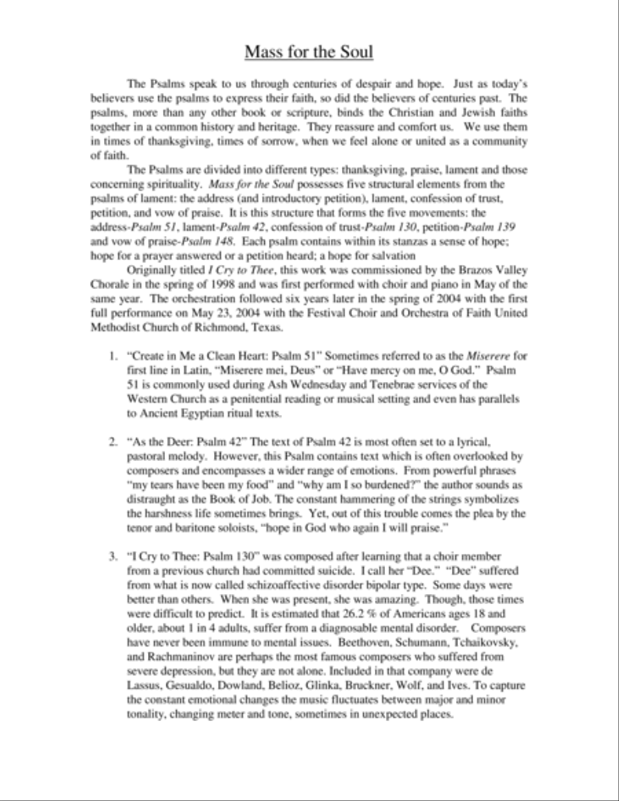 Mass for the Soul 4-Part scores gallery preview page 4
