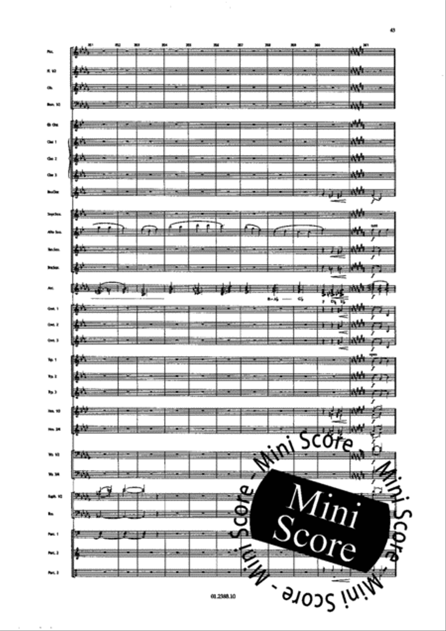 Paris Chansons Concert Band scores gallery preview page 49