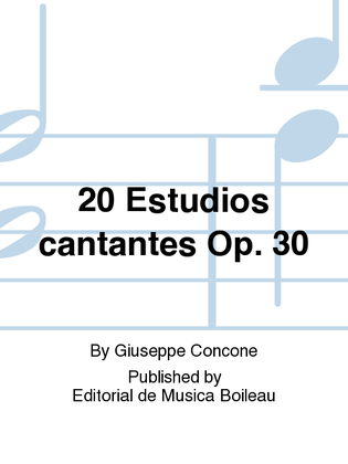 20 Estudios cantantes Op. 30