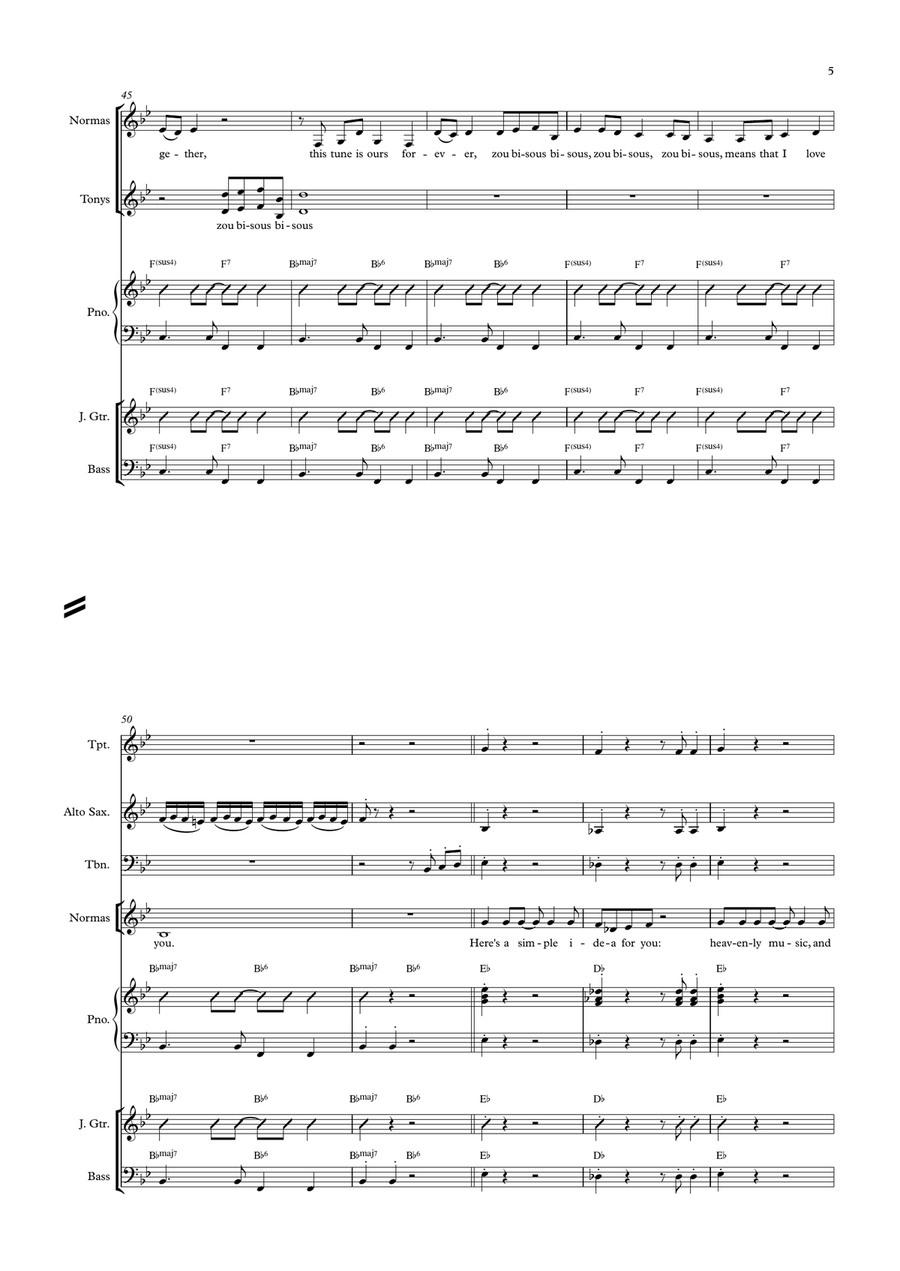 Zou Bisou Bisou Zou Bisou Bisou SSA scores gallery preview page 5