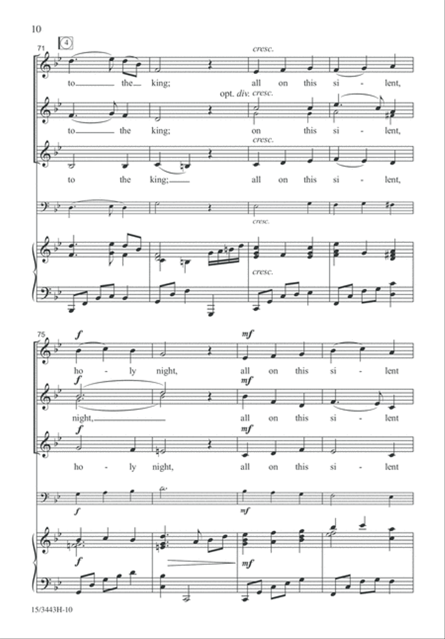 All On a Silent Night SSA scores gallery preview page 10
