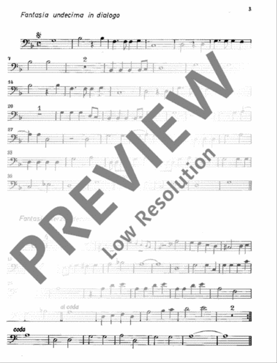 Fantasie overo canzoni alla francese Part scores gallery preview page 4