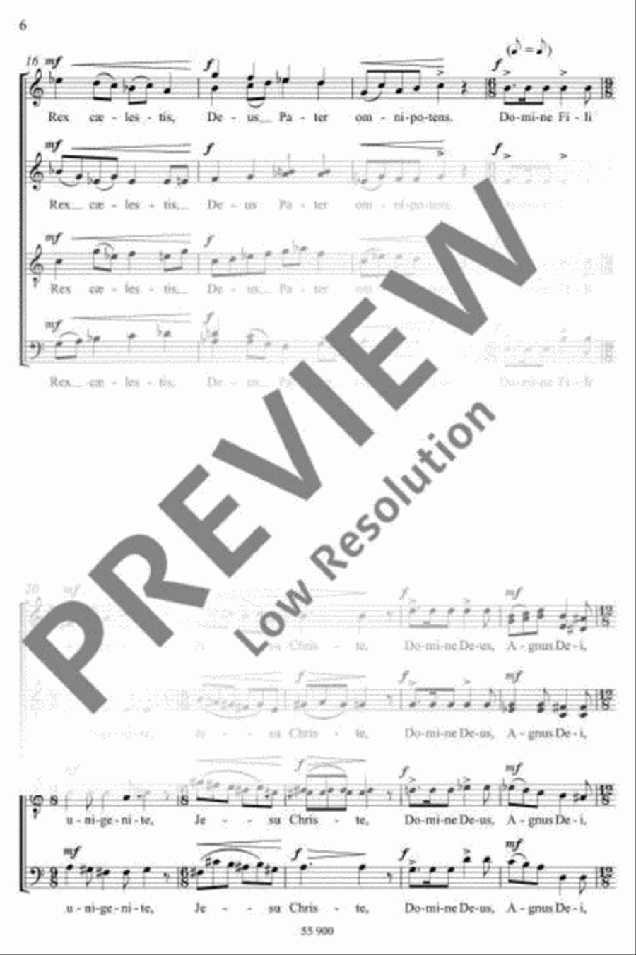 Missa brevis Missa brevis 4-Part scores gallery preview page 7