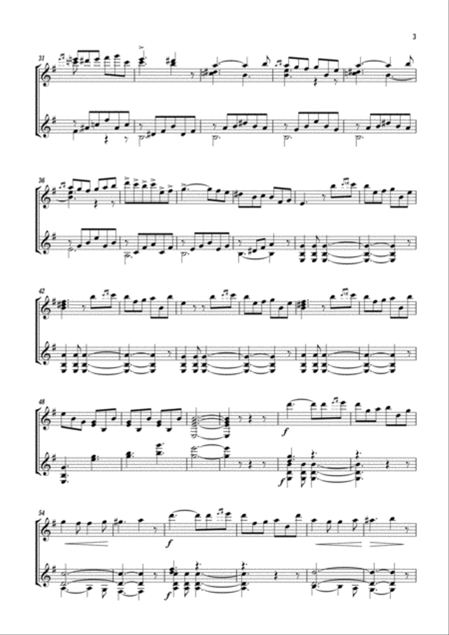La Séparation La Séparation Classical Guitar scores gallery preview page 3