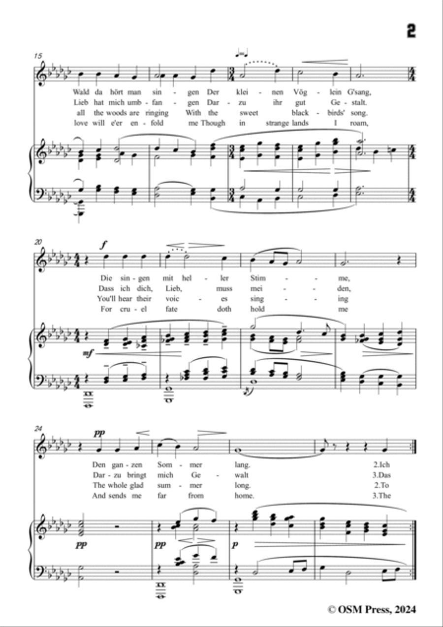 Vaughan Williams-Wanderlied(1937),in G flat Major Voice scores gallery preview page 3