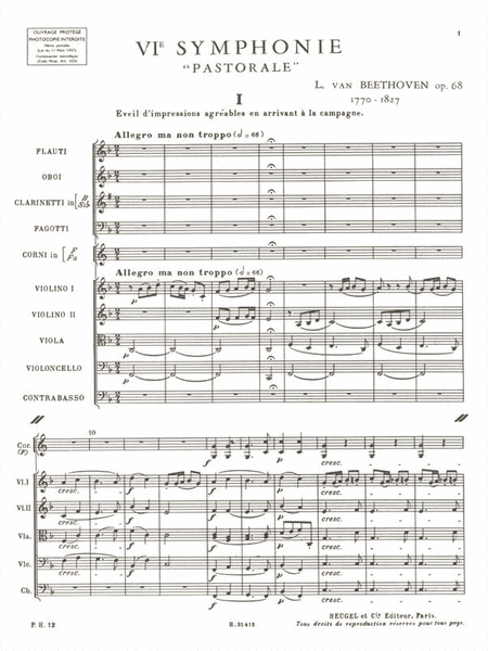 Symphony No.6 (ph12) 'pastoral' (orchestra)