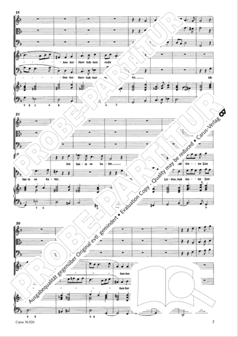 Now I indeed believe (Ich halte es dafur) Choir scores gallery preview page 4