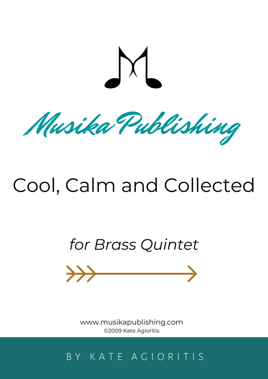 Cool, Calm and Collected - For Brass Quintet Brass Quintet scores gallery preview page 1