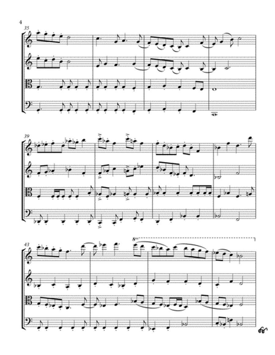 String Quartet in C Major Score