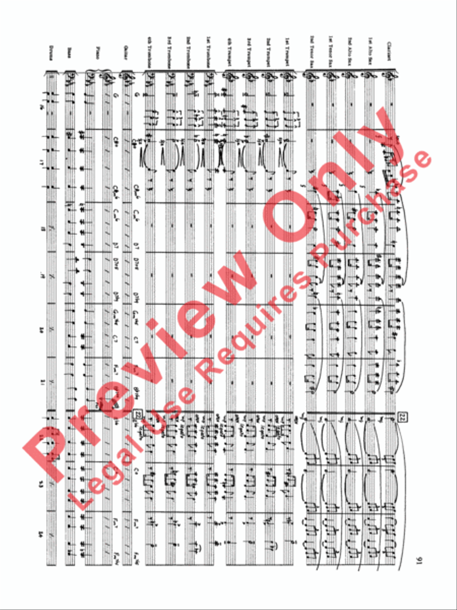 Original Big Band Sounds Big Band scores gallery preview page 92