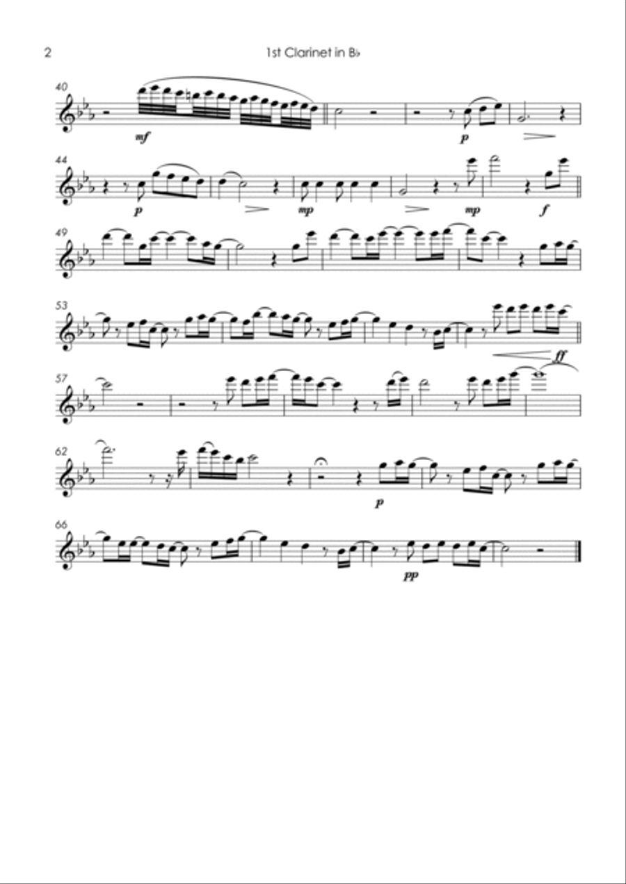 No Time To Die Clarinet Quintet scores gallery preview page 4