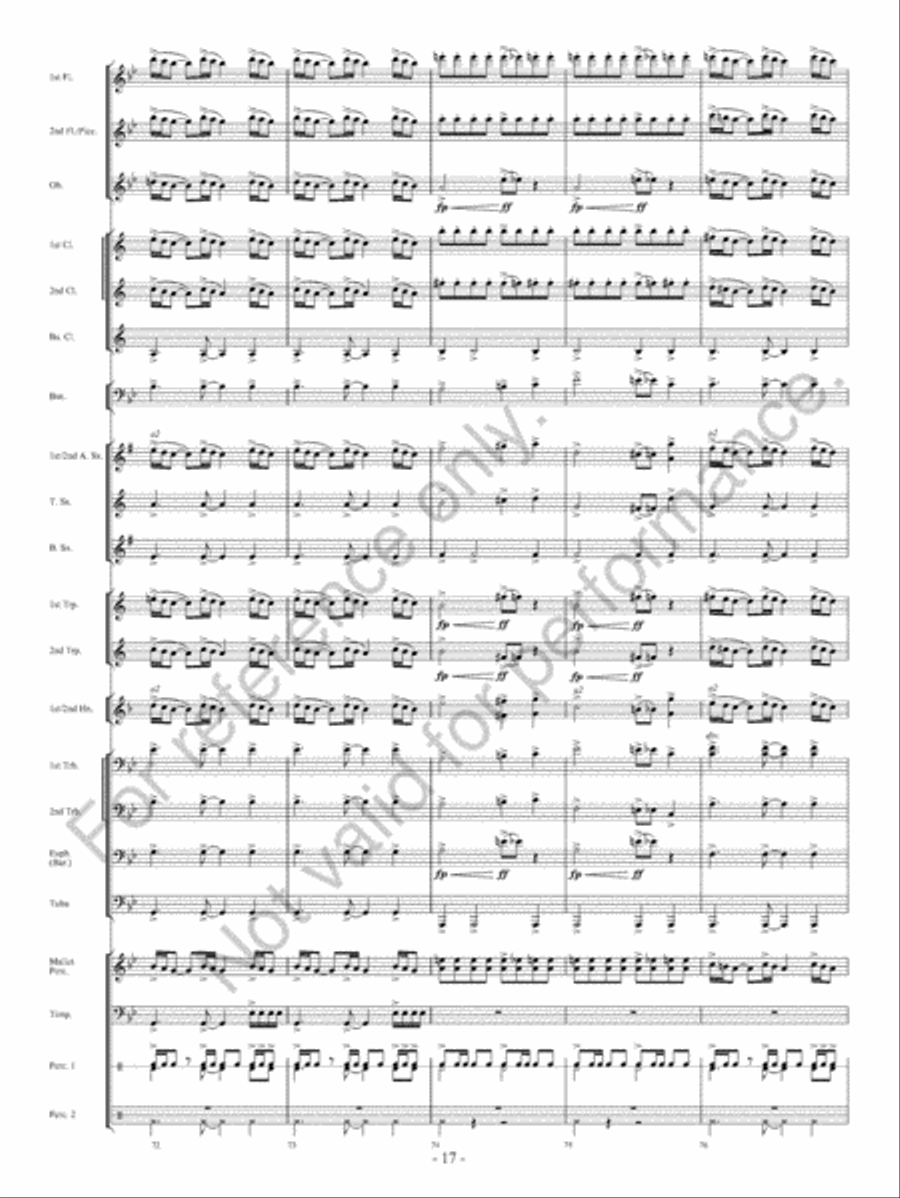 Of Heroes And Demons Concert Band scores gallery preview page 18