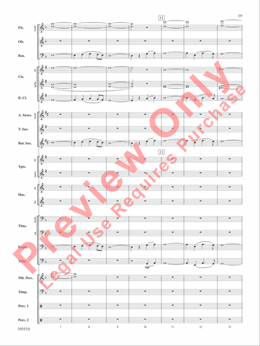 The Hobbit: An Unexpected Journey, Suite from Concert Band scores gallery preview page 20