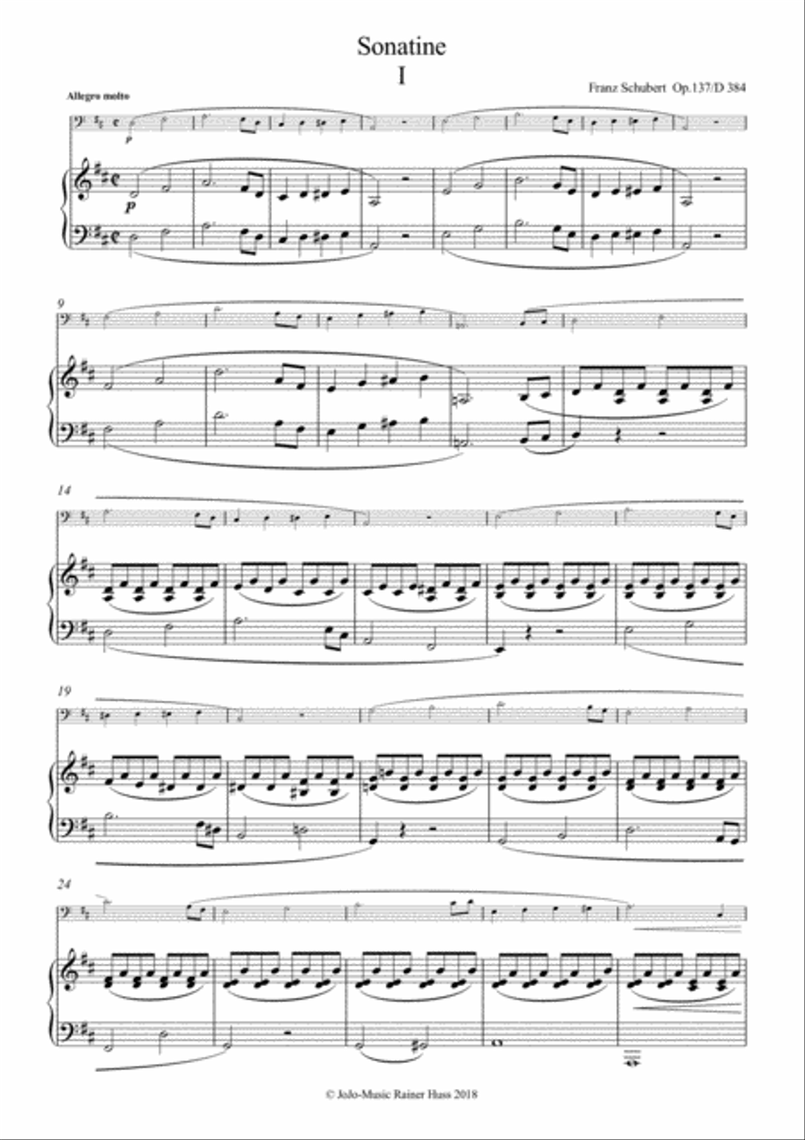 F.Schubert Sonatine F.Schubert Sonatine Piano scores gallery preview page 2