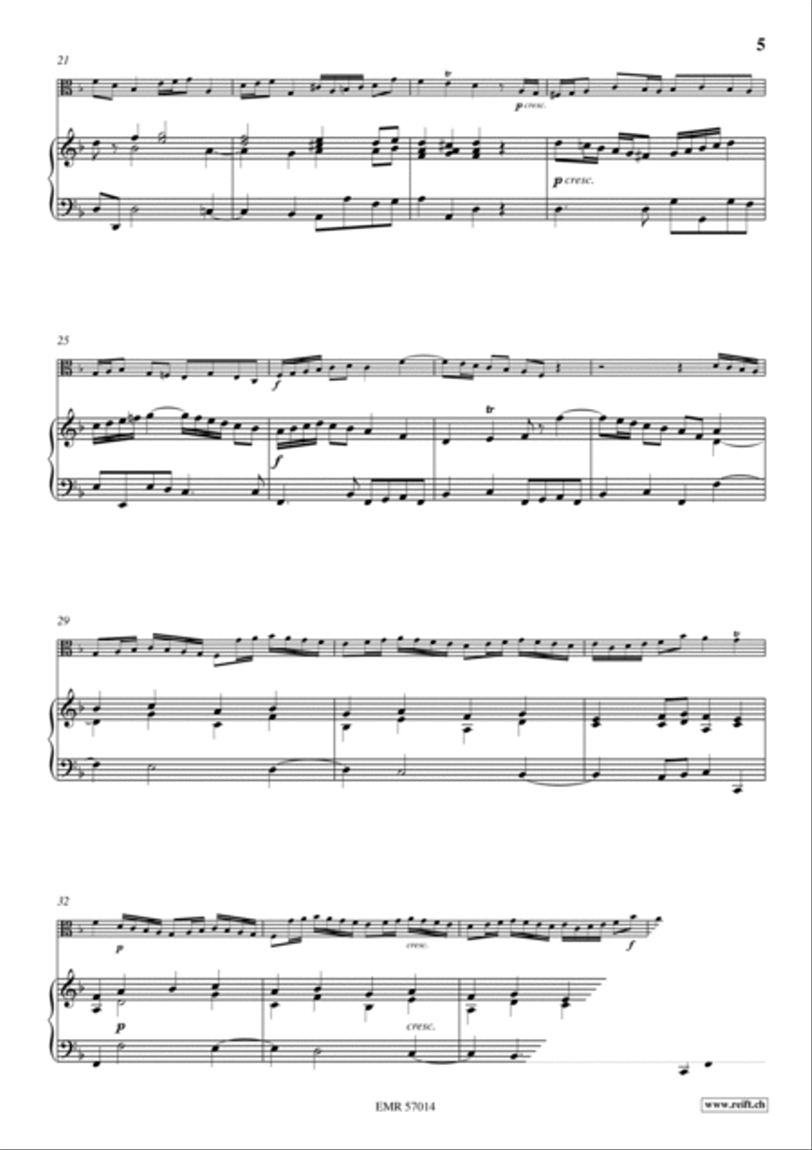 Sonata No. 1 Viola scores gallery preview page 6