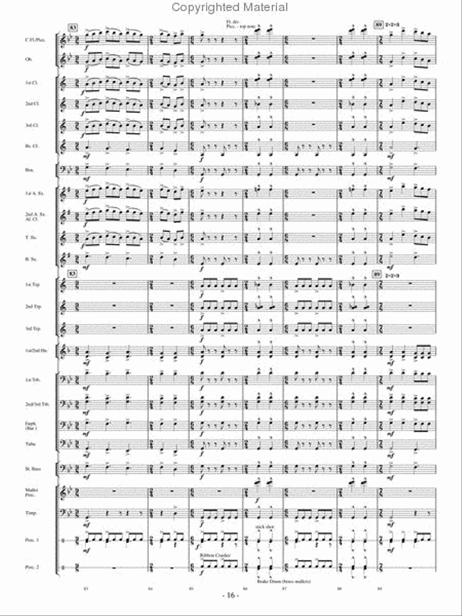 Flight of Valor Concert Band scores gallery preview page 15
