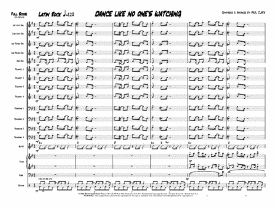 Dance Like No One's Watching Jazz Ensemble scores gallery preview page 2