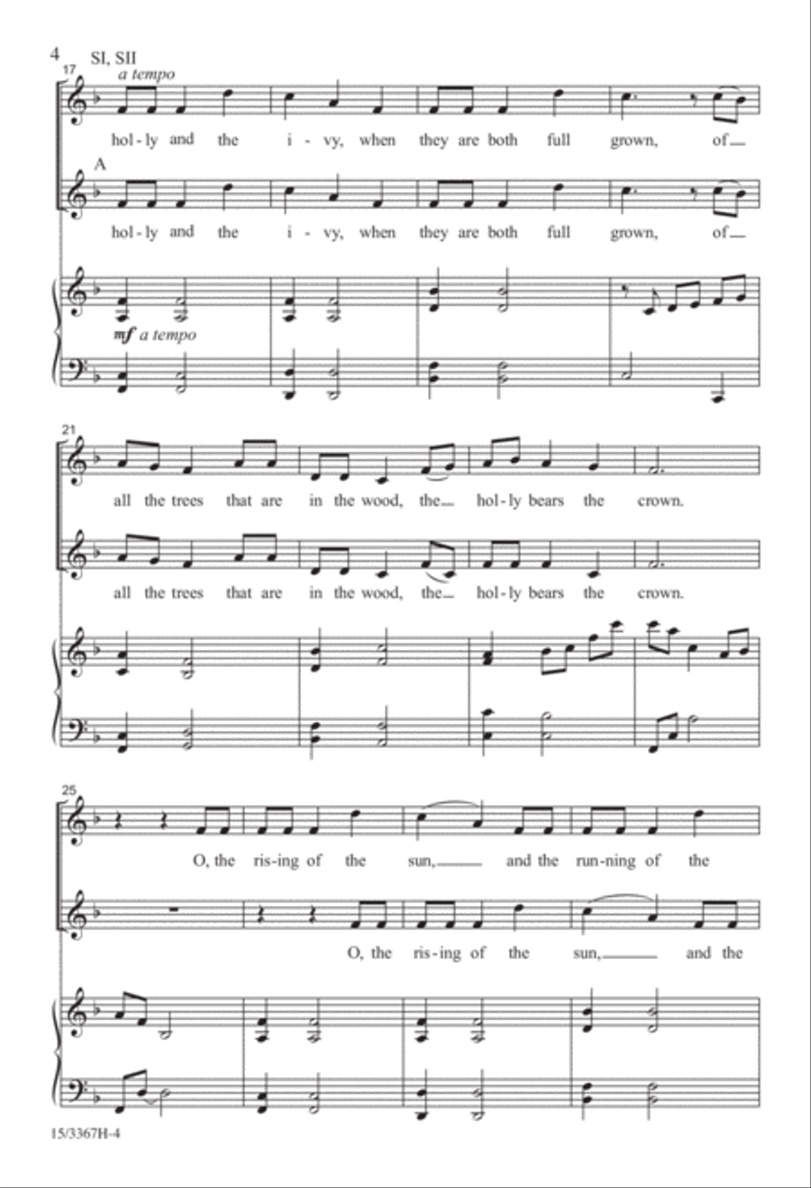 A Carol Tapestry SSA scores gallery preview page 4