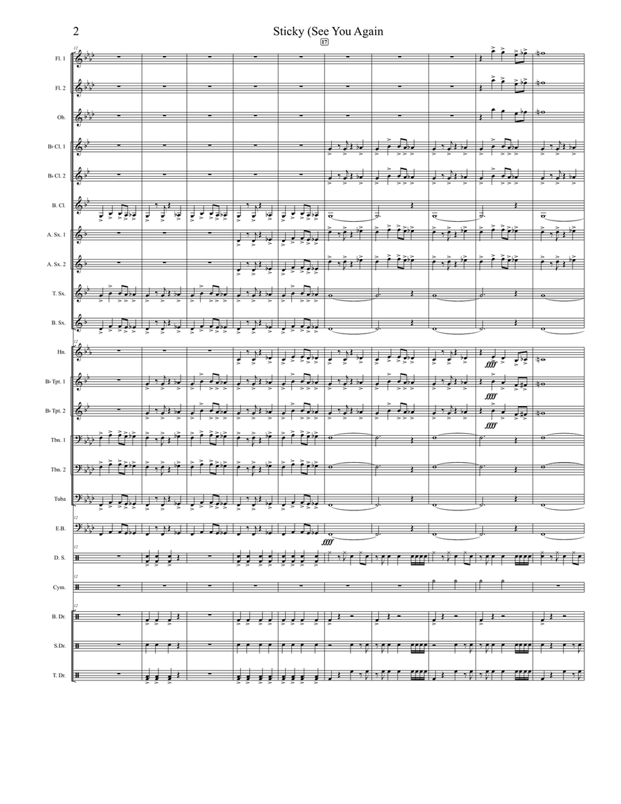 Sticky Marching Band scores gallery preview page 2
